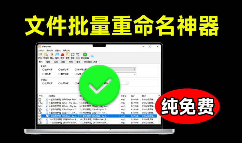 zRenamer绿色版:3M小工具,批量重命名超轻松,免费又便捷-理想之家